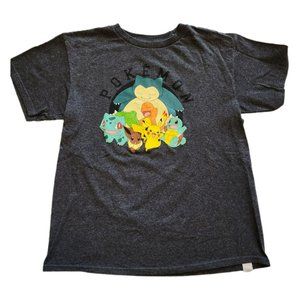 Pokeman Characters T- Shirt Size Medium Pikachu, Charmander, Squirtle